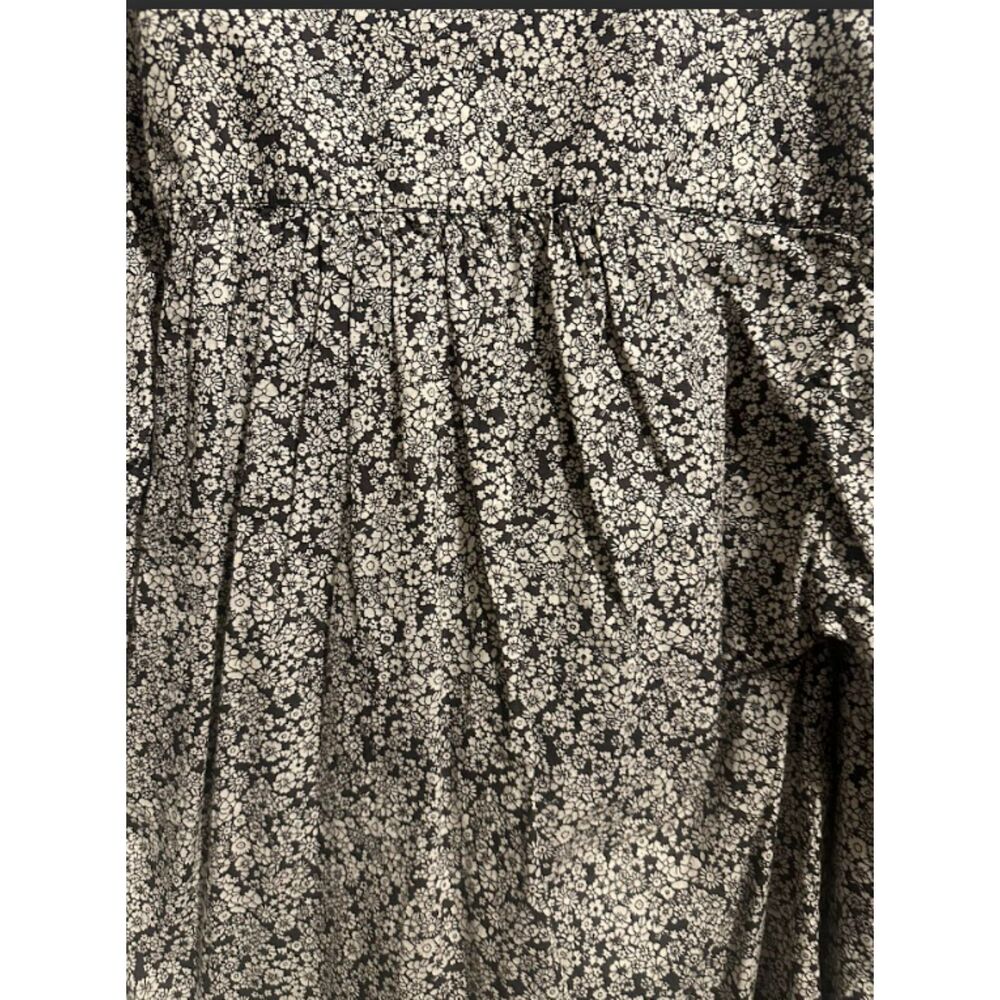 Universal Thread Cream Floral Long Sleeve Peasant Blouse - Picture 2 of 3